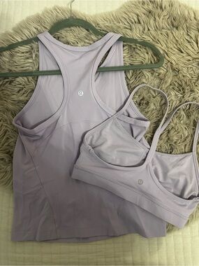 lululemon athletica Lavender Racerback Tank and Strappy Sports- align tank